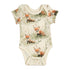 Organic Cotton Short Sleeve Baby Bodysuit, Clover Organic Earthy Clothing